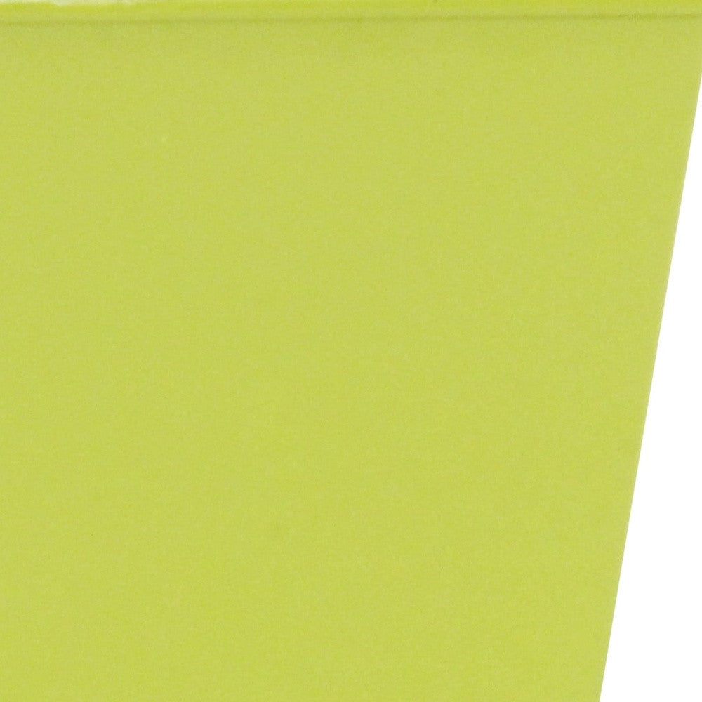 5" Lime Green Recycled Plastic Indoor Outdoor Rectangular Pot Planter - Homeroots - Flyclothing LLC