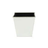 5" Silver Recycled Plastic Indoor Outdoor Square Nursery Pot - Homeroots - Flyclothing LLC