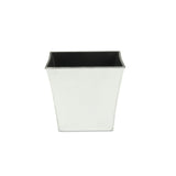 7" Silver Recycled Plastic Indoor Outdoor Rectangular Nursery Pot - Homeroots - Flyclothing LLC