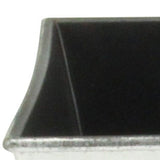 7" Silver Recycled Plastic Indoor Outdoor Rectangular Nursery Pot - Homeroots - Flyclothing LLC