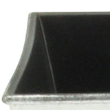 7" Silver Recycled Plastic Indoor Outdoor Rectangular Nursery Pot