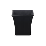 7" Black Recycled Plastic Indoor Outdoor Square Nursery Pot - Homeroots - Flyclothing LLC