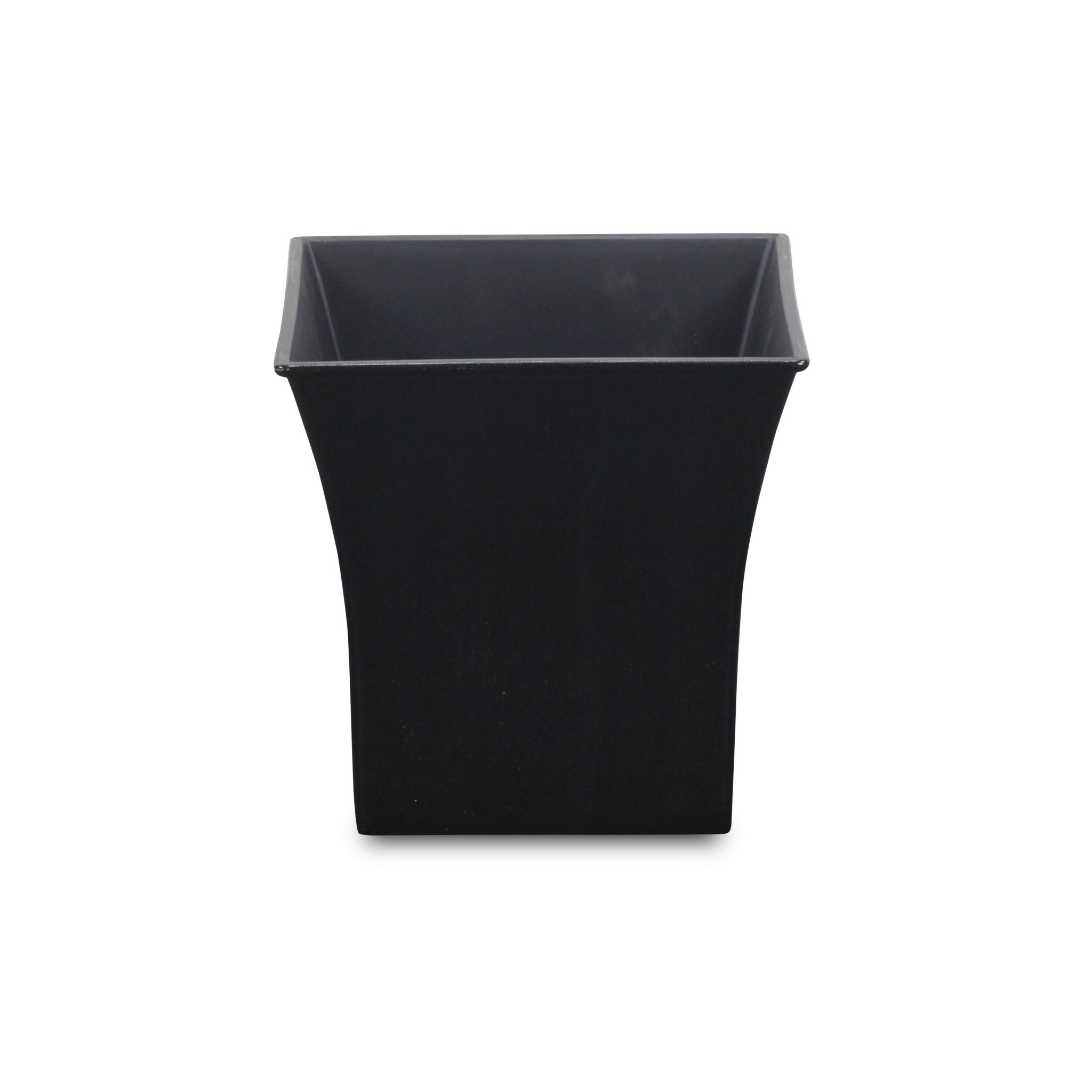 7" Black Recycled Plastic Indoor Outdoor Square Nursery Pot - Homeroots - Flyclothing LLC