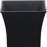 7" Black Recycled Plastic Indoor Outdoor Square Nursery Pot - Homeroots - Flyclothing LLC