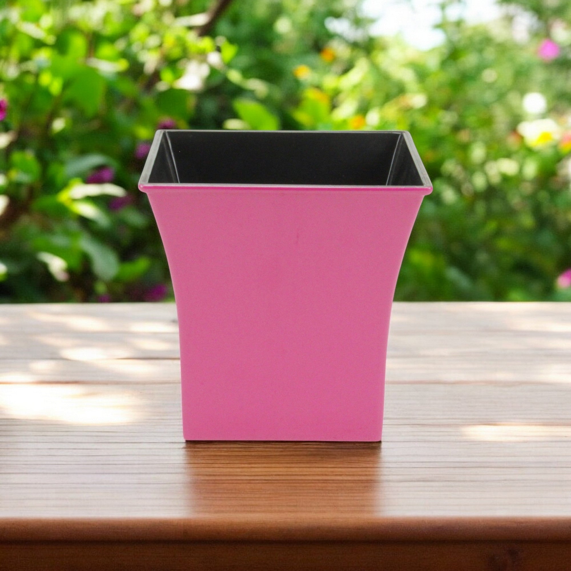 7" Hot Pink Recycled Plastic Indoor Outdoor Novelty Pot Planter - Homeroots - Flyclothing LLC