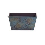 8" Blue Recycled Plastic Indoor Outdoor Rectangular Planter Box - Homeroots - Flyclothing LLC