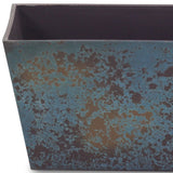 8" Blue Recycled Plastic Indoor Outdoor Rectangular Planter Box - Homeroots - Flyclothing LLC