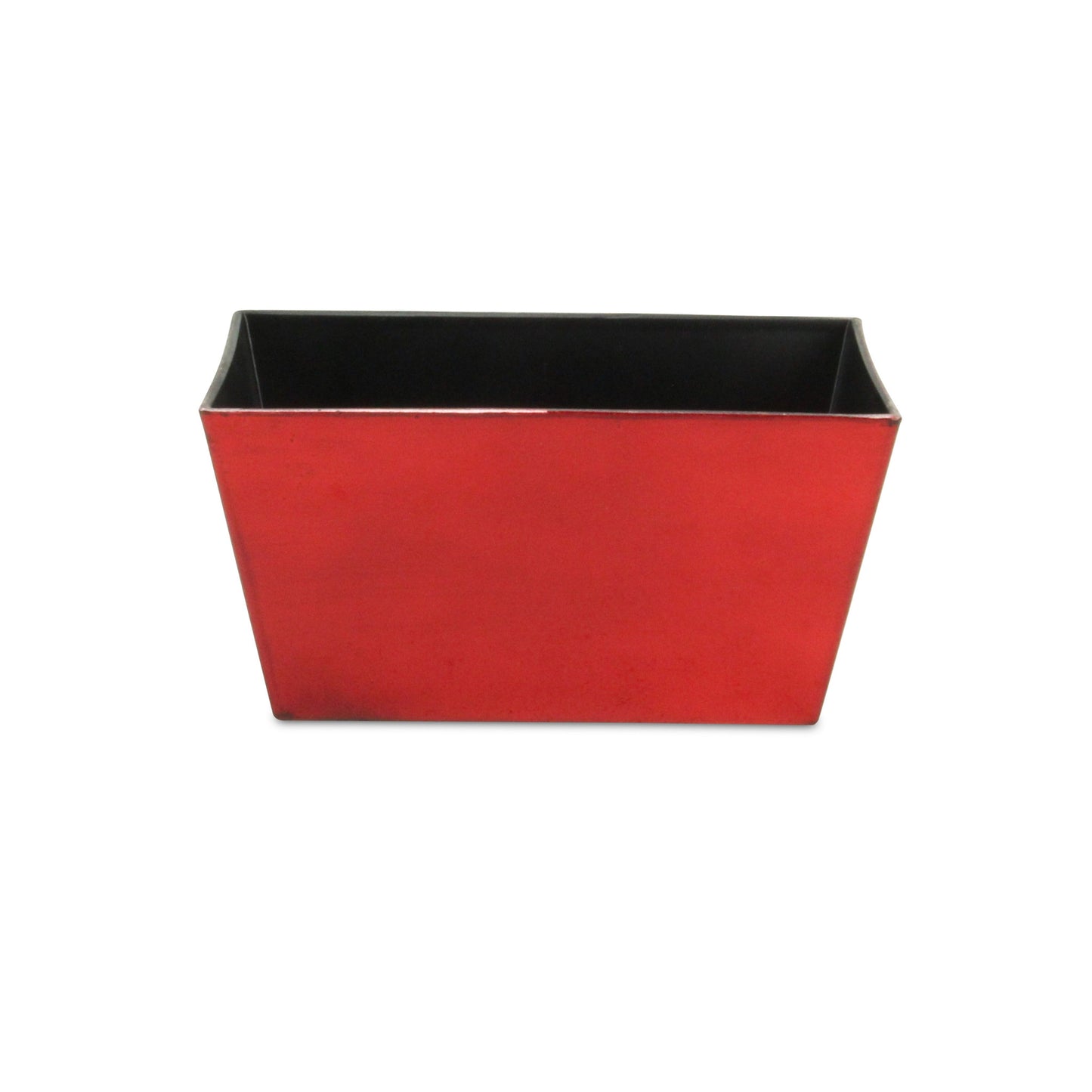 8" Red Recycled Plastic Indoor Outdoor Rectangular Planter Box - Homeroots - Flyclothing LLC