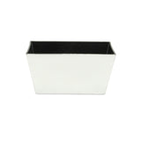 8" Silver Recycled Plastic Indoor Outdoor Rectangular Planter Box - Homeroots - Flyclothing LLC