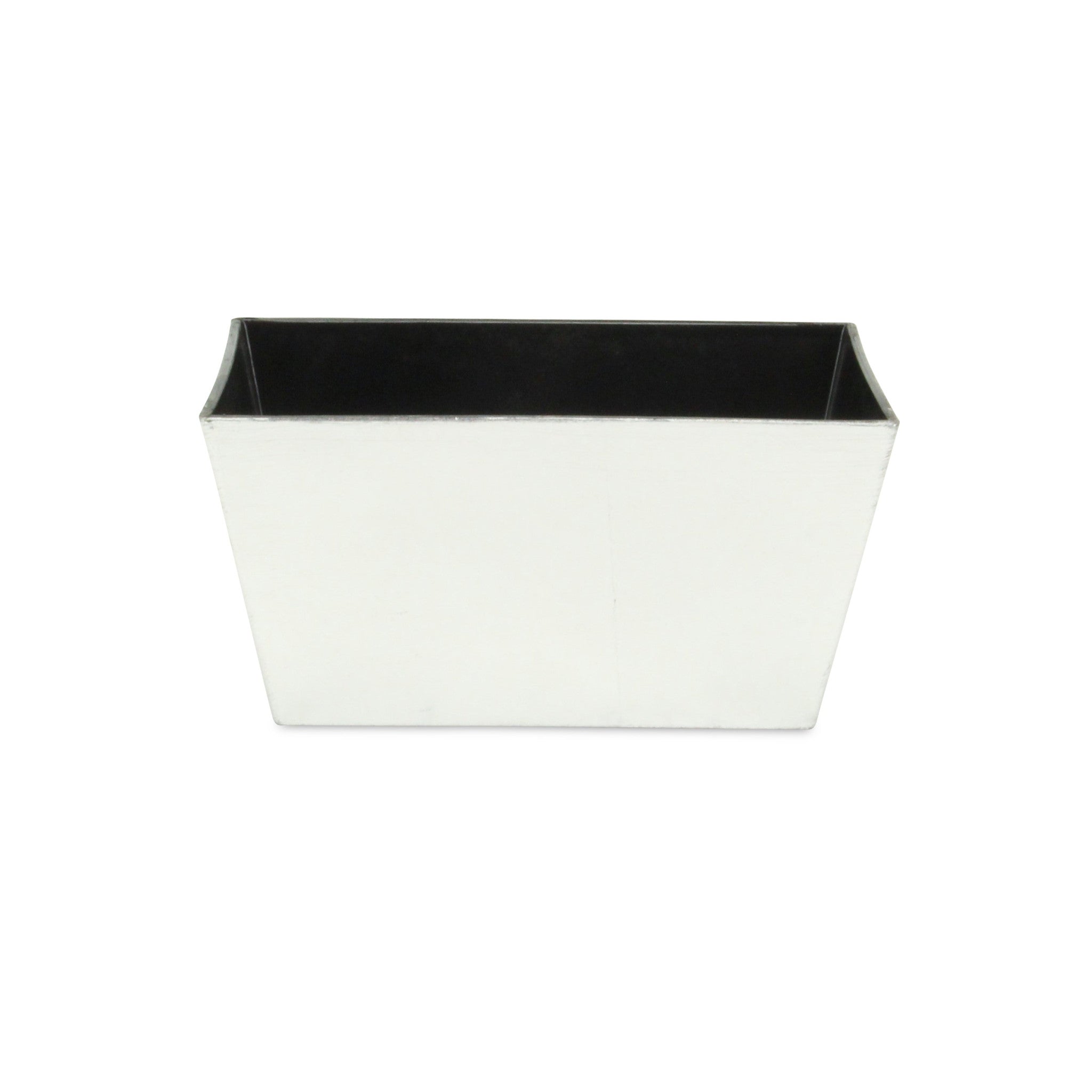 8" Silver Recycled Plastic Indoor Outdoor Rectangular Planter Box - Homeroots - Flyclothing LLC