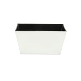 8" Silver Recycled Plastic Indoor Outdoor Rectangular Planter Box - Homeroots