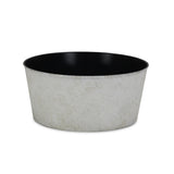 12" Cream Recycled Plastic Indoor Outdoor Round Nursery Pot - Homeroots - Flyclothing LLC
