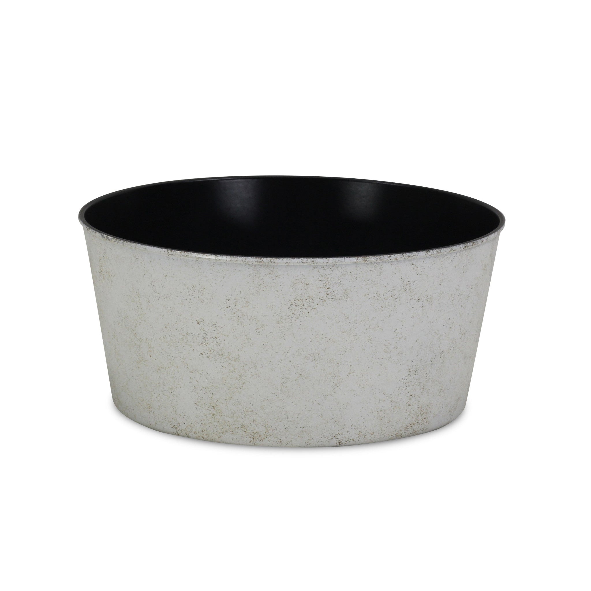 12" Cream Recycled Plastic Indoor Outdoor Round Nursery Pot - Homeroots - Flyclothing LLC