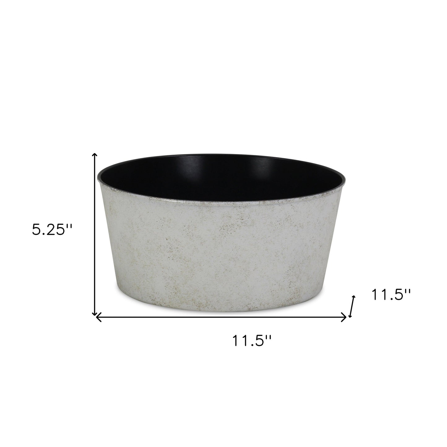 12" Cream Recycled Plastic Indoor Outdoor Round Nursery Pot - Homeroots - Flyclothing LLC