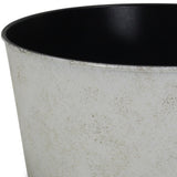 12" Cream Recycled Plastic Indoor Outdoor Round Nursery Pot - Homeroots - Flyclothing LLC