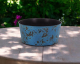 12" Blue Recycled Plastic Indoor Outdoor Round Pot Planter - Homeroots - Flyclothing LLC