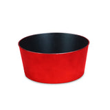 12" Red Recycled Plastic Indoor Outdoor Round Pot Planter - Homeroots - Flyclothing LLC