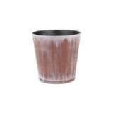 5" Brown and Ivory Abstract Recycled Plastic Indoor Outdoor Round Nursery Pot - Homeroots - Flyclothing LLC