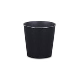 5" Black Recycled Plastic Indoor Outdoor Round Pot Planter - Homeroots