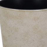 5" Cream Recycled Plastic Indoor Outdoor Round Pot Planter - Homeroots - Flyclothing LLC