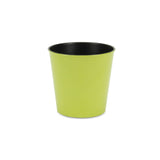5" Lime Green Recycled Plastic Indoor Outdoor Round Pot Planter - Homeroots - Flyclothing LLC