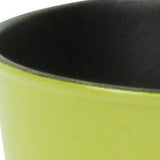 5" Lime Green Recycled Plastic Indoor Outdoor Round Pot Planter - Homeroots - Flyclothing LLC