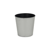 5" Silver Recycled Plastic Indoor Outdoor Round Pot Planter - Homeroots - Flyclothing LLC
