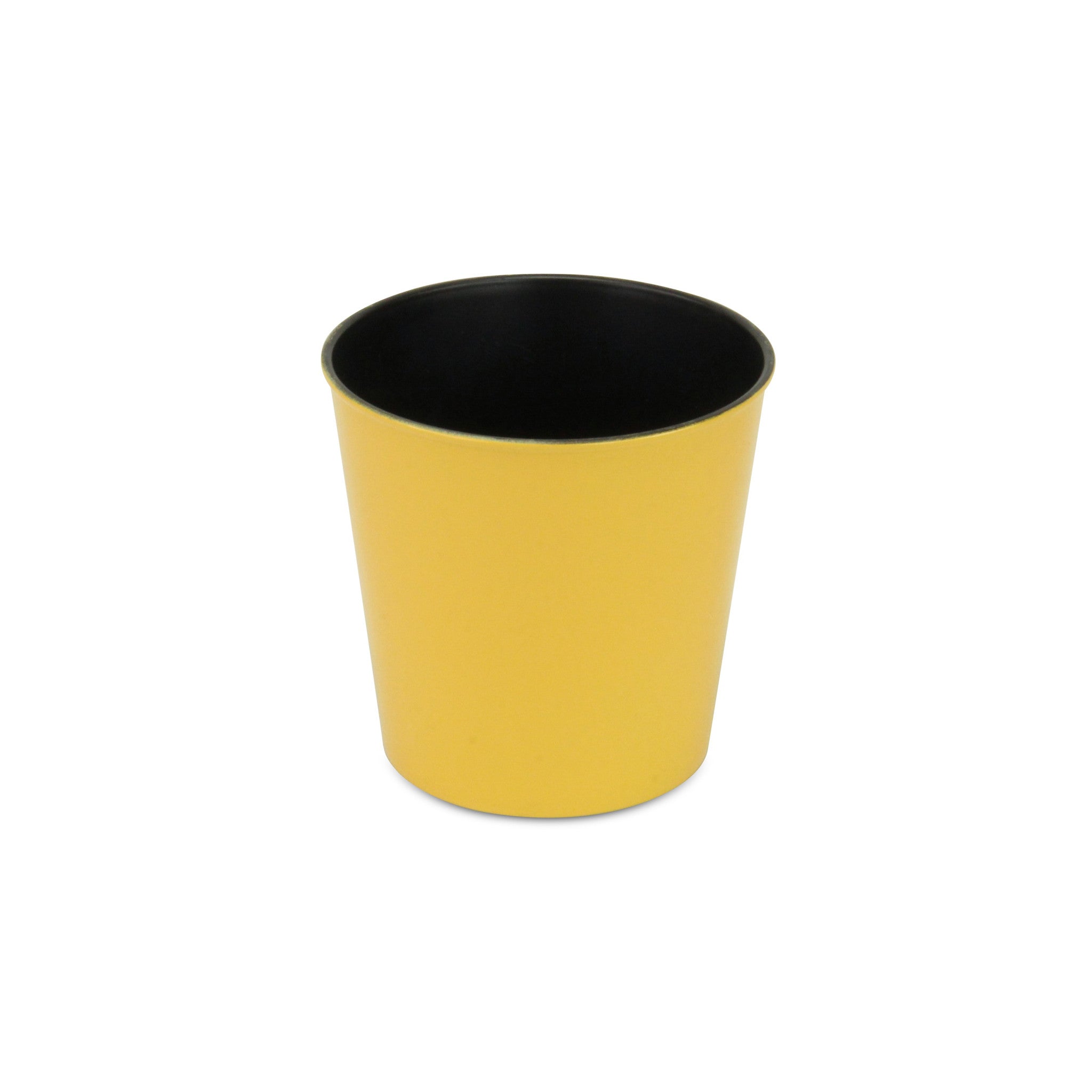 5" Yellow Recycled Plastic Indoor Outdoor Round Nursery Pot - Homeroots - Flyclothing LLC