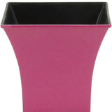 5" Hot Pink Recycled Plastic Indoor Outdoor Square Pot Planter - Homeroots - Flyclothing LLC