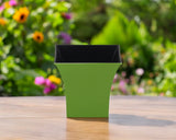 5" Lime Green Recycled Plastic Indoor Outdoor Novelty Nursery Pot - Homeroots - Flyclothing LLC