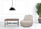 31" Grey 100% Polyester Solid Color Lounge Chair - Homeroots - Flyclothing LLC