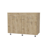47" Natural Console Accent Cabinet With Three Shelves And One Drawer - Homeroots - Flyclothing LLC