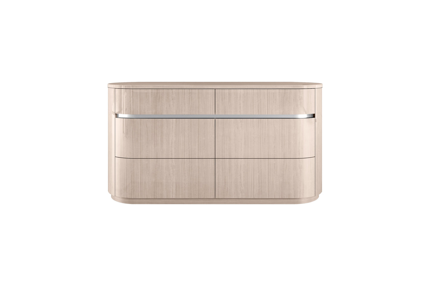 64" Beige Six Drawer Double Dresser - Homeroots - Flyclothing LLC