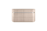 64" Beige Six Drawer Double Dresser - Homeroots