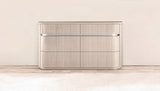 64" Beige Six Drawer Double Dresser - Homeroots