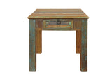 24" Brown Solid Wood Square End Table With Drawer - Homeroots