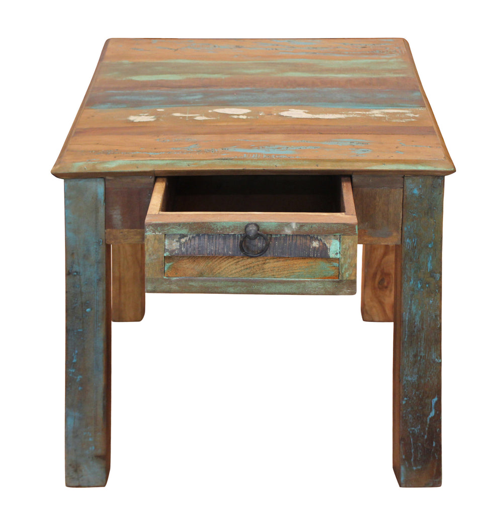 24" Brown Solid Wood Square End Table With Drawer - Homeroots - Flyclothing LLC