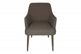 23" Gray Polyester Blend And Natural Solid Color Side Chair - Homeroots - Flyclothing LLC