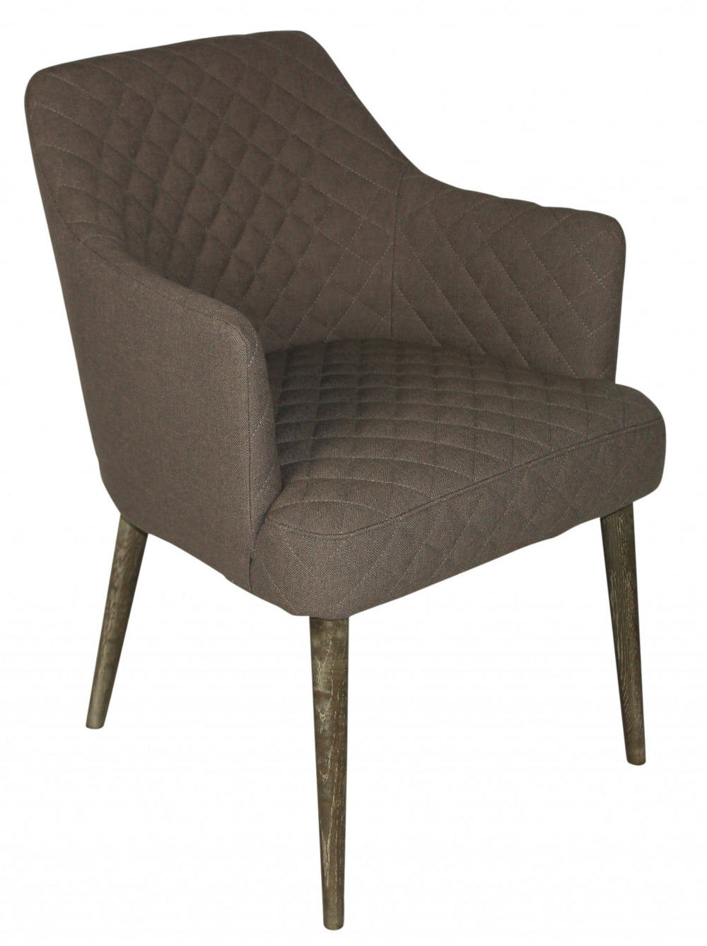 23" Gray Polyester Blend And Natural Solid Color Side Chair - Homeroots