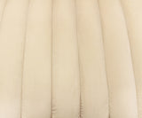 37" Ivory Velvet And Gold Solid Color Lounge Chair - Homeroots - Flyclothing LLC