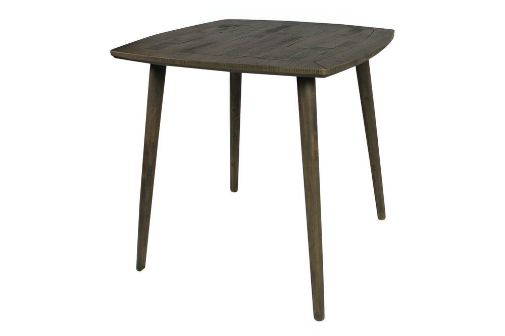 36" Brown Square Solid Wood Dining Table - Homeroots