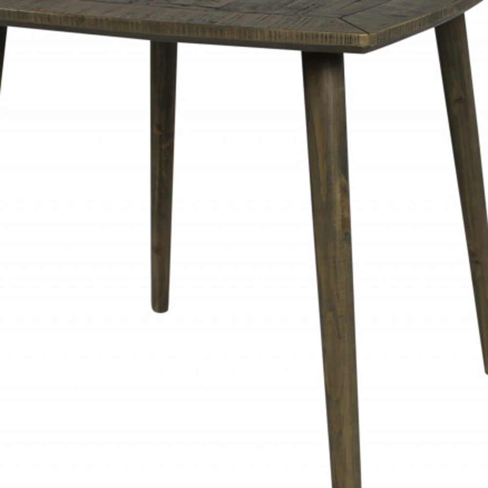 36" Brown Square Solid Wood Dining Table - Homeroots - Flyclothing LLC