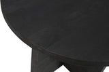 48" Deep Taupe Rounded Solid Wood Pedestal Base Dining Table - Homeroots - Flyclothing LLC