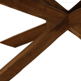 79" Natural Solid Wood Pedestal Base Dining Table - Homeroots - Flyclothing LLC