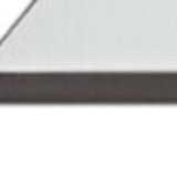 39" White And Clear Glass Square Coffee Table With Shelf - Homeroots
