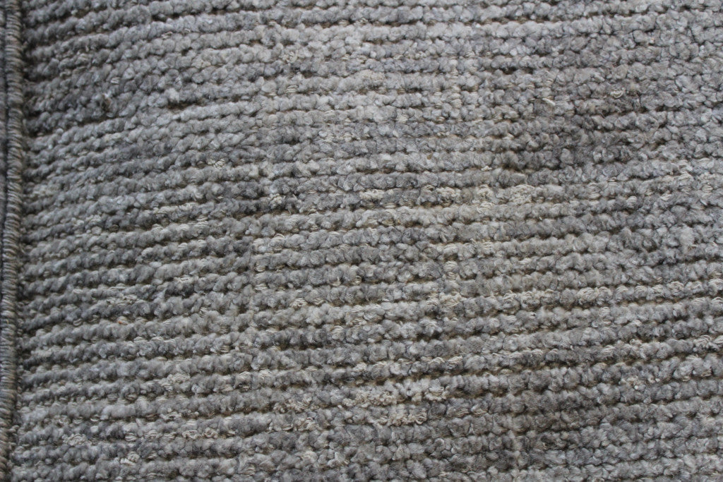 18" Gray Wool Cube Pouf Ottoman - Homeroots - Flyclothing LLC