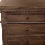 30" Solid Wood Three Drawer Nightstand - HomeRoots - Flyclothing LLC
