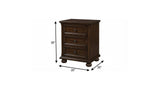30" Solid Wood Three Drawer Nightstand - HomeRoots - Flyclothing LLC