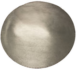 32" White And Natural Iron And Solid Wood Round Coffee Table - Homeroots - Flyclothing LLC