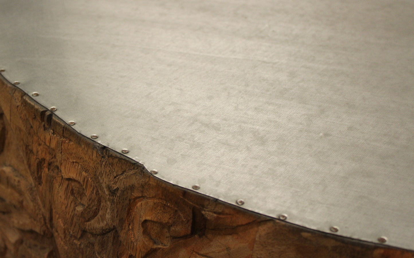 32" White And Natural Iron And Solid Wood Round Coffee Table - Homeroots - Flyclothing LLC